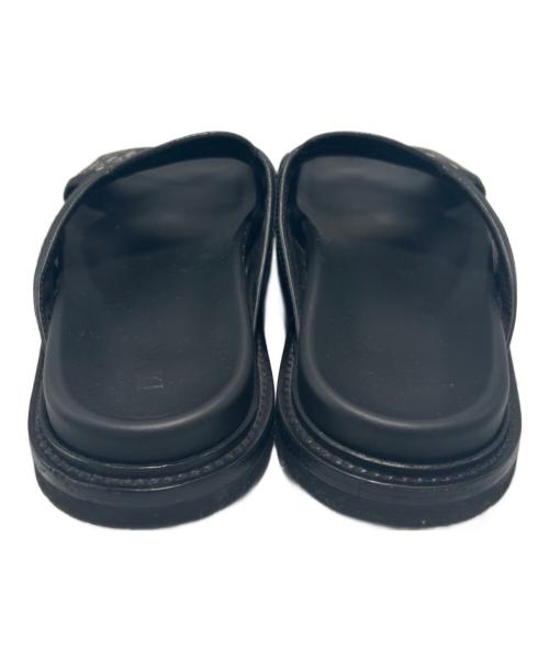 Dior（ディオール）Dior (ディオール) レザーサンダル ブラック サイズ:41の古着・服飾アイテム