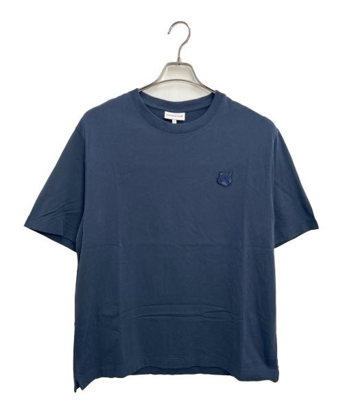 maison kitsune（メゾンキツネ）maison kitsune (メゾンキツネ) 半袖カットソー ネイビー サイズ:Mの古着・服飾アイテム