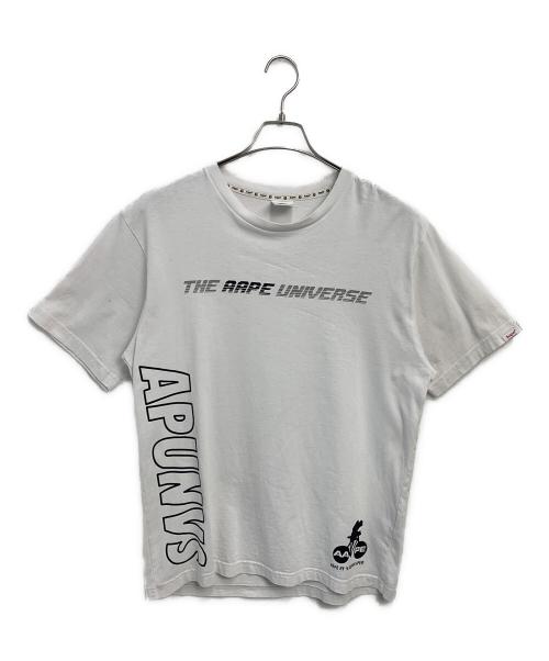 Aape BY A BATHING APE（エーエイプ バイ アベイシングエイプ）Aape BY A BATHING APE (エーエイプ バイ アベイシングエイプ) 半袖カットソー ホワイト サイズ:SIZE Lの古着・服飾アイテム
