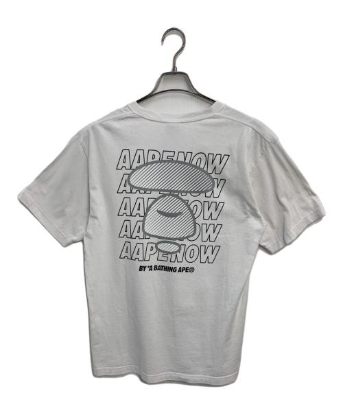 Aape BY A BATHING APE（エーエイプ バイ アベイシングエイプ）Aape BY A BATHING APE (エーエイプ バイ アベイシングエイプ) 半袖カットソー ホワイト サイズ:SIZE Lの古着・服飾アイテム