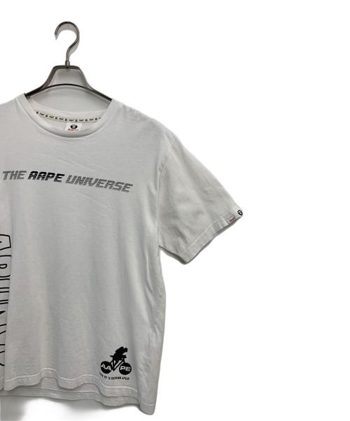 Aape BY A BATHING APE（エーエイプ バイ アベイシングエイプ）Aape BY A BATHING APE (エーエイプ バイ アベイシングエイプ) 半袖カットソー ホワイト サイズ:SIZE Lの古着・服飾アイテム