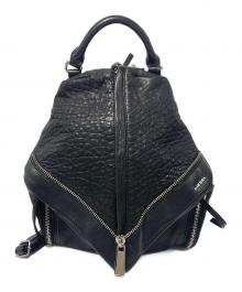 DIESEL（ディーゼル）の古着「レザーリュック」｜ブラック
