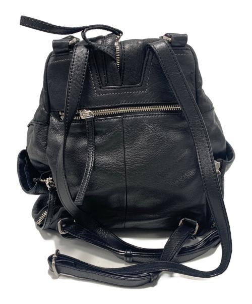 DIESEL（ディーゼル）DIESEL (ディーゼル) レザーリュック ブラックの古着・服飾アイテム