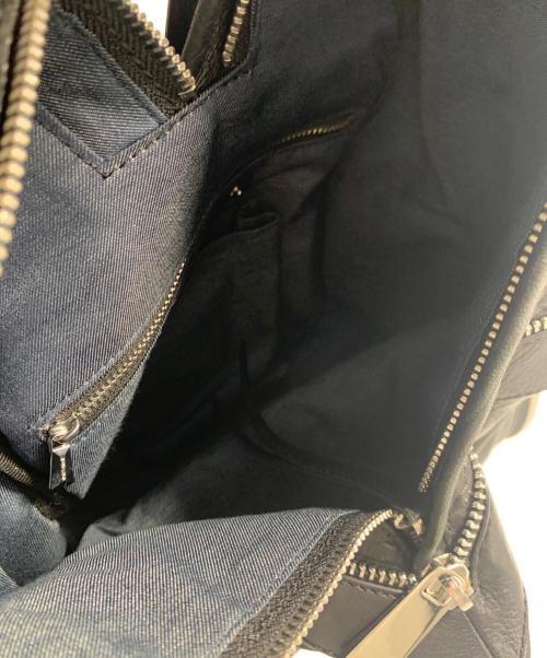 DIESEL（ディーゼル）DIESEL (ディーゼル) レザーリュック ブラックの古着・服飾アイテム