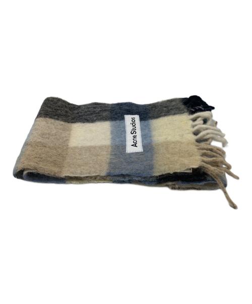 Acne studios（アクネ ストゥディオズ）Acne studios (アクネ ストゥディオズ) マフラー ベージュ×ブラックの古着・服飾アイテム