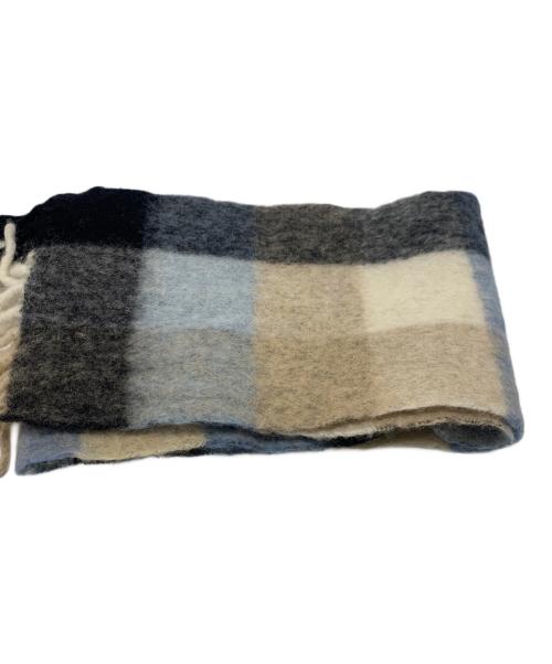 Acne studios（アクネ ストゥディオズ）Acne studios (アクネ ストゥディオズ) マフラー ベージュ×ブラックの古着・服飾アイテム