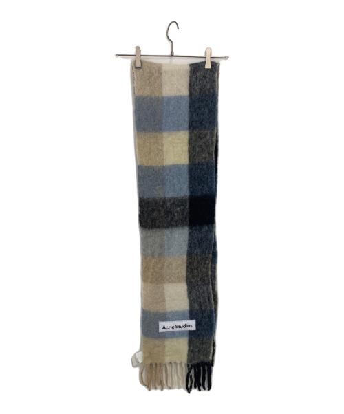 Acne studios（アクネ ストゥディオズ）Acne studios (アクネ ストゥディオズ) マフラー ベージュ×ブラックの古着・服飾アイテム