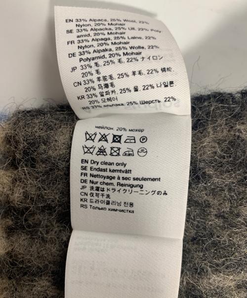 Acne studios（アクネ ストゥディオズ）Acne studios (アクネ ストゥディオズ) マフラー ベージュ×ブラックの古着・服飾アイテム