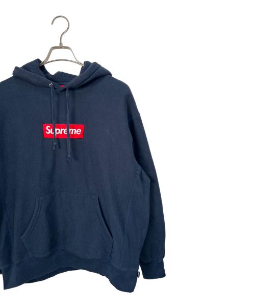 SUPREME（シュプリーム）SUPREME (シュプリーム) ボックス ロゴ フーデッド スウェット シャツ ネイビー サイズ:Mの古着・服飾アイテム