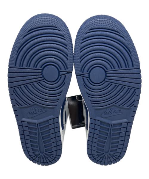 NIKE（ナイキ）NIKE (ナイキ) AIR JODAN 1 MID BLUE VOID グレー×ネイビー サイズ:26.5 未使用品の古着・服飾アイテム