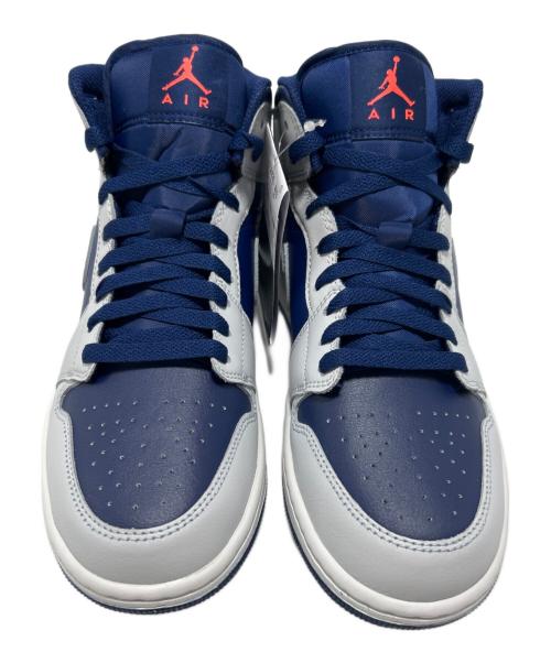 NIKE（ナイキ）NIKE (ナイキ) AIR JODAN 1 MID BLUE VOID グレー×ネイビー サイズ:26.5 未使用品の古着・服飾アイテム