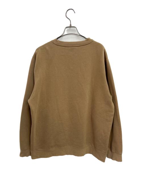 stussy（ステューシー）stussy (ステューシー) カレッジロゴ 裏起毛スウェット ブラウン サイズ:Mの古着・服飾アイテム