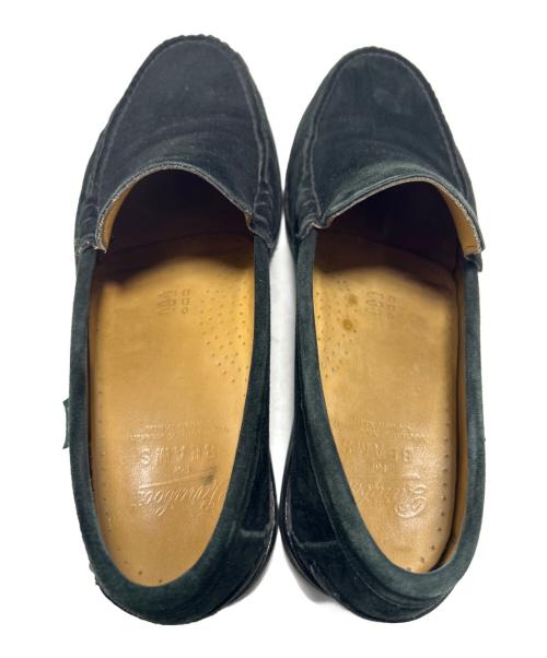 PARABOOT（パラブーツ）PARABOOT (パラブーツ) BEAMS (ビームス) スウェードローファー ブラック サイズ:8の古着・服飾アイテム