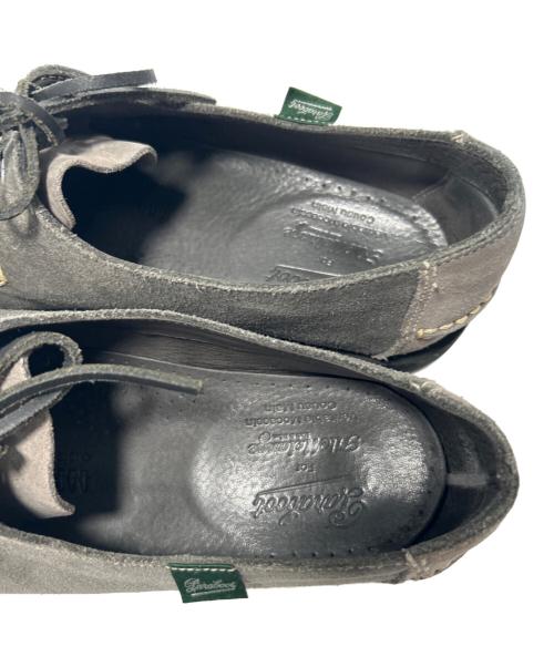 PARABOOT（パラブーツ）PARABOOT (パラブーツ) filmelange (フィルメランジェ) 別注DOMINGUEデッキシューズ グレー サイズ:8の古着・服飾アイテム
