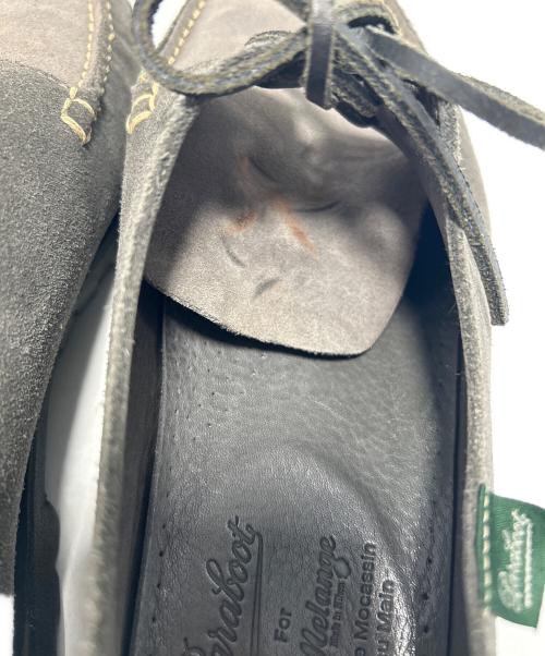 PARABOOT（パラブーツ）PARABOOT (パラブーツ) filmelange (フィルメランジェ) 別注DOMINGUEデッキシューズ グレー サイズ:8の古着・服飾アイテム