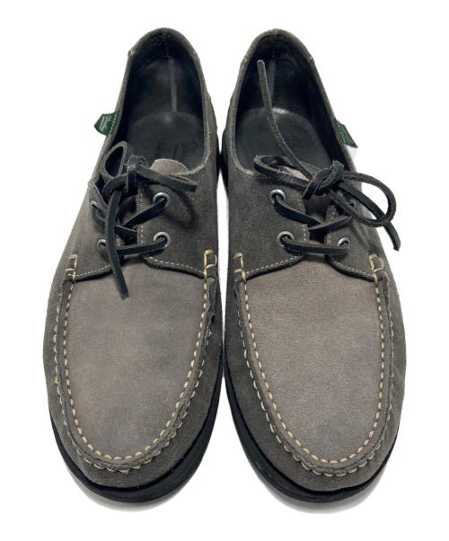 PARABOOT（パラブーツ）PARABOOT (パラブーツ) filmelange (フィルメランジェ) 別注DOMINGUEデッキシューズ グレー サイズ:8の古着・服飾アイテム