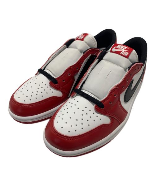 NIKE（ナイキ）NIKE (ナイキ) エアジョーダン1レトロLOW OG レッド×ホワイト サイズ:26cm 未使用品の古着・服飾アイテム