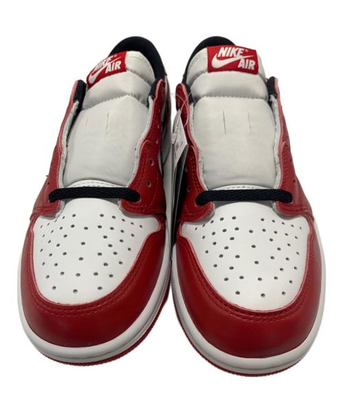 NIKE（ナイキ）NIKE (ナイキ) エアジョーダン1レトロLOW OG レッド×ホワイト サイズ:26cm 未使用品の古着・服飾アイテム