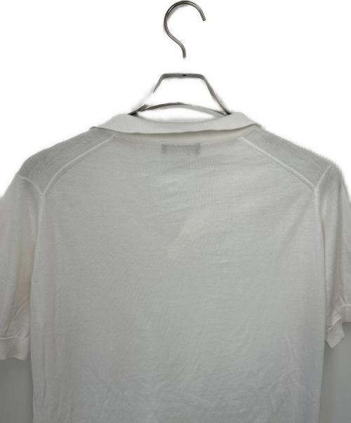 JOHN SMEDLEY（ジョンスメドレー）JOHN SMEDLEY (ジョンスメドレー) ポロシャツ ホワイト サイズ:Sの古着・服飾アイテム