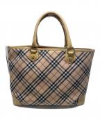 BURBERRY BLUE LABELバーバリー ブルー レーベル）の古着「トートバッグ」｜ベージュ×ピンク