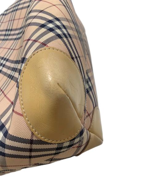 BURBERRY BLUE LABEL（バーバリー ブルー レーベル）BURBERRY BLUE LABEL (バーバリー ブルー レーベル) トートバッグ ベージュ×ピンクの古着・服飾アイテム