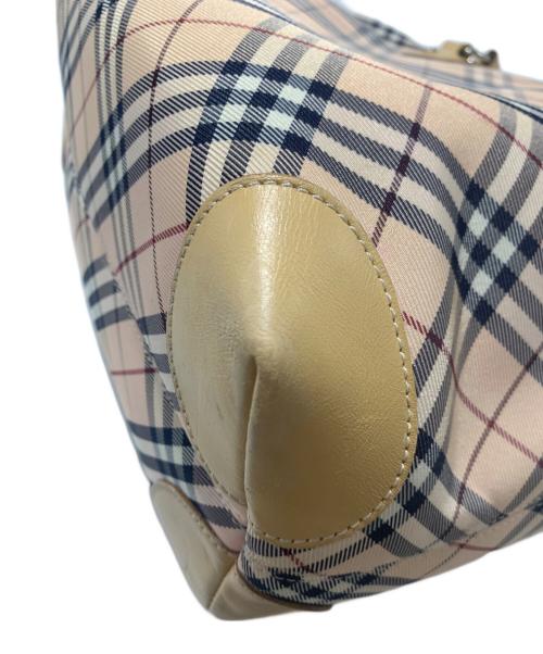 BURBERRY BLUE LABEL（バーバリー ブルー レーベル）BURBERRY BLUE LABEL (バーバリー ブルー レーベル) トートバッグ ベージュ×ピンクの古着・服飾アイテム