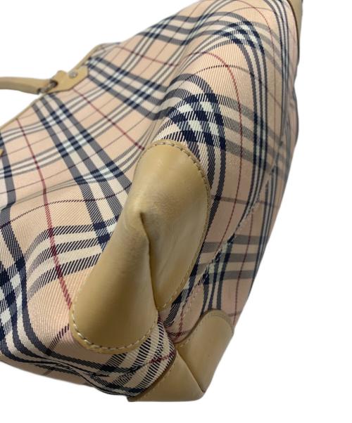 BURBERRY BLUE LABEL（バーバリー ブルー レーベル）BURBERRY BLUE LABEL (バーバリー ブルー レーベル) トートバッグ ベージュ×ピンクの古着・服飾アイテム