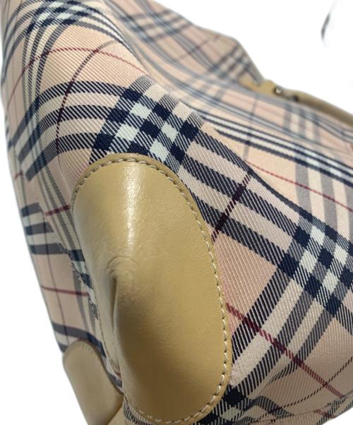 BURBERRY BLUE LABEL（バーバリー ブルー レーベル）BURBERRY BLUE LABEL (バーバリー ブルー レーベル) トートバッグ ベージュ×ピンクの古着・服飾アイテム