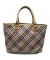 BURBERRY BLUE LABEL（バーバリー ブルー レーベル）の古着「トートバッグ」｜ベージュ×ピンク