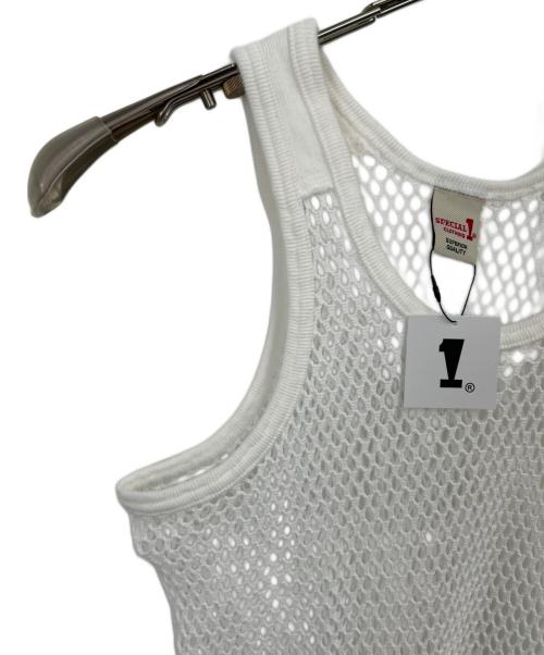 SPECIAL ONE CLOTHING（スペシャルワン クロージング）SPECIAL ONE CLOTHING (スペシャルワン クロージング) メッシュタンクトップ ホワイト サイズ:M 未使用品の古着・服飾アイテム