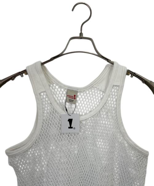 SPECIAL ONE CLOTHING（スペシャルワン クロージング）SPECIAL ONE CLOTHING (スペシャルワン クロージング) メッシュタンクトップ ホワイト サイズ:M 未使用品の古着・服飾アイテム