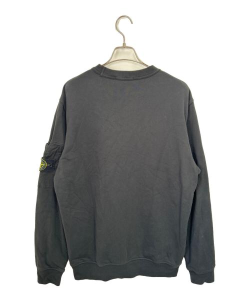 STONE ISLAND（ストーンアイランド）STONE ISLAND (ストーンアイランド) クルーネックスウェット ブラック サイズ:Lの古着・服飾アイテム