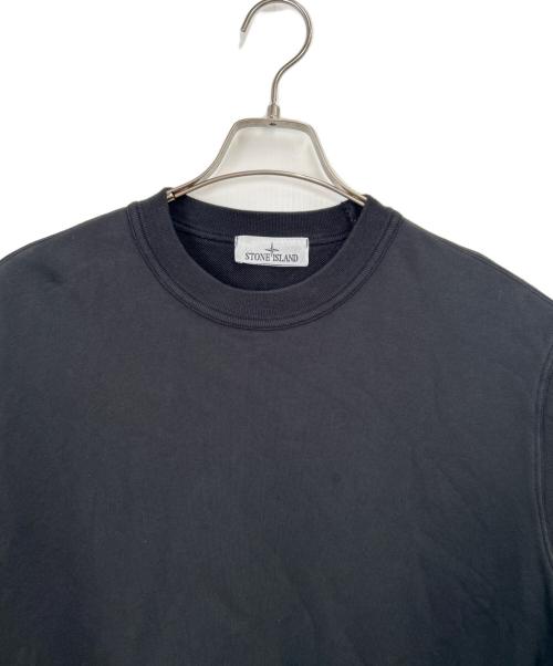 STONE ISLAND（ストーンアイランド）STONE ISLAND (ストーンアイランド) クルーネックスウェット ブラック サイズ:Lの古着・服飾アイテム