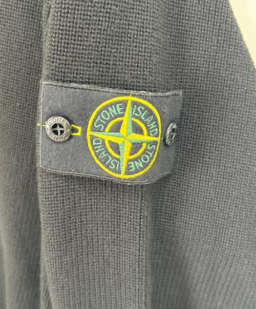 STONE ISLAND（ストーンアイランド）STONE ISLAND (ストーンアイランド) 厚手カーディガン ブラック サイズ:Lの古着・服飾アイテム