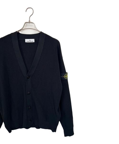 STONE ISLAND（ストーンアイランド）STONE ISLAND (ストーンアイランド) 厚手カーディガン ブラック サイズ:Lの古着・服飾アイテム