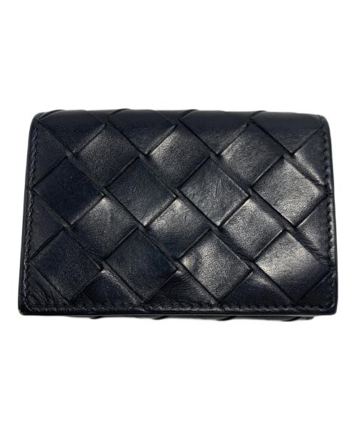 BOTTEGA VENETA（ボッテガベネタ）BOTTEGA VENETA (ボッテガベネタ) コンパクトウォレット ブラック×グリーンの古着・服飾アイテム