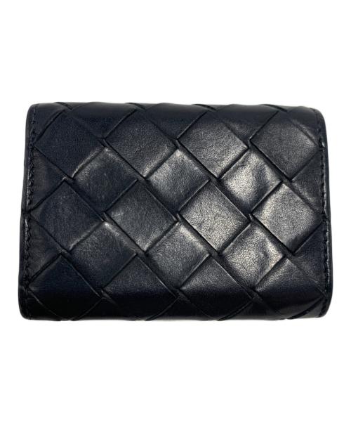 BOTTEGA VENETA（ボッテガベネタ）BOTTEGA VENETA (ボッテガベネタ) コンパクトウォレット ブラック×グリーンの古着・服飾アイテム
