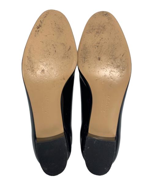 Salvatore Ferragamo（サルヴァトーレ フェラガモ）Salvatore Ferragamo (サルヴァトーレ フェラガモ) エナメルリボンパンプス ブラック サイズ:SIZE 6.5の古着・服飾アイテム