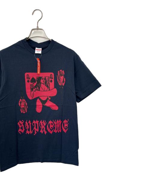 SUPREME（シュプリーム）SUPREME (シュプリーム) 半袖カットソー ネイビー サイズ:S 未使用品の古着・服飾アイテム