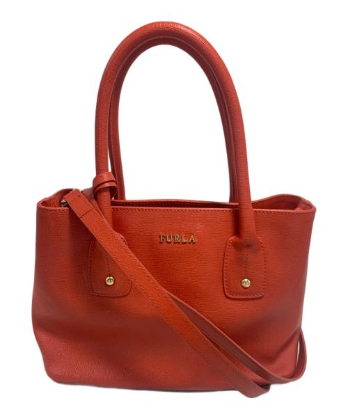 FURLA（フルラ）FURLA (フルラ) 2WAYバッグ オレンジの古着・服飾アイテム