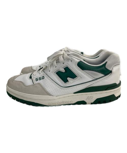 NEW BALANCE（ニューバランス）NEW BALANCE (ニューバランス) スニーカー ホワイト×グリーン サイズ:28.5の古着・服飾アイテム