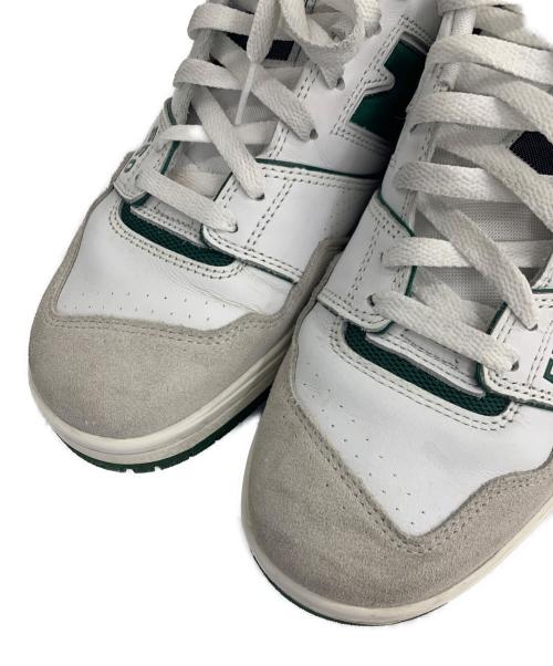 NEW BALANCE（ニューバランス）NEW BALANCE (ニューバランス) スニーカー ホワイト×グリーン サイズ:28.5の古着・服飾アイテム