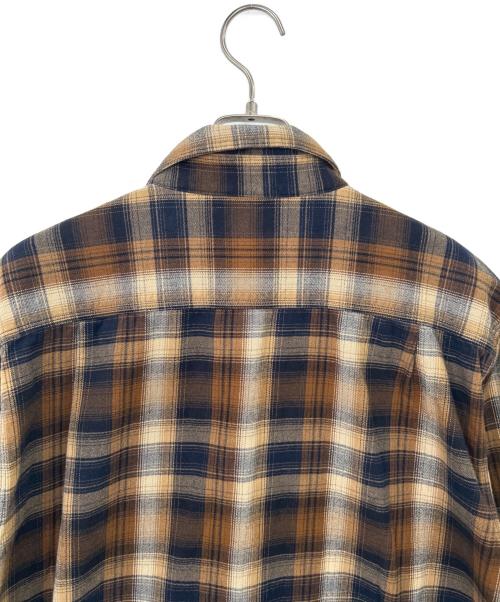 CarHartt（カーハート）CarHartt (カーハート) 長袖シャツ ブラウン×ブラック サイズ:Mの古着・服飾アイテム