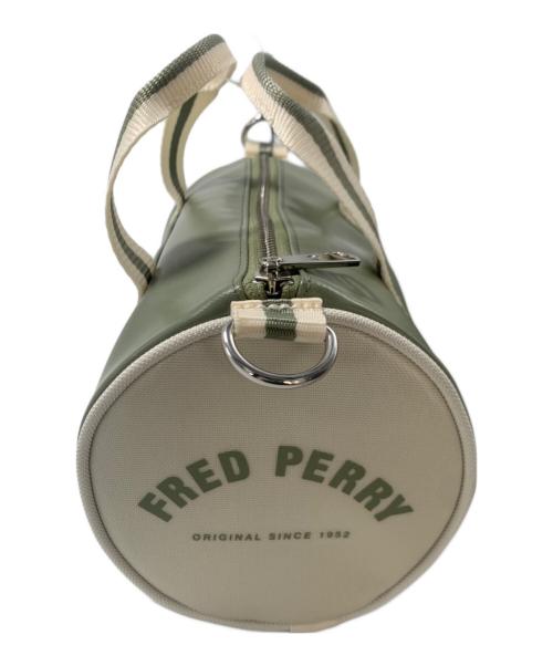 FRED PERRY（フレッドペリー）FRED PERRY (フレッドペリー) 2WAYボストンバッグ セージグリーンの古着・服飾アイテム