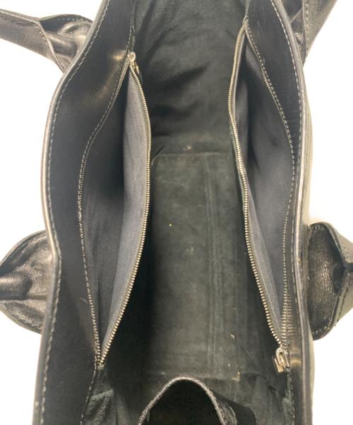 HIROFU（ヒロフ）HIROFU (ヒロフ) レザートートバッグ ブラックの古着・服飾アイテム