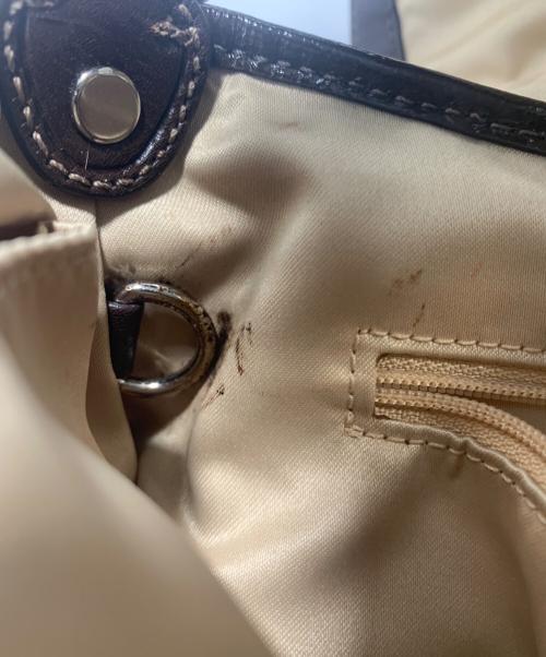 COACH（コーチ）COACH (コーチ) ハンドバッグ ベージュ×ブラウンの古着・服飾アイテム