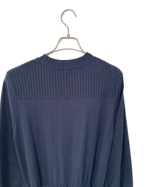 INDIVI（インディヴィ）INDIVI (インディヴィ) ニットワンピース ネイビー サイズ:40 未使用品の古着・服飾アイテム
