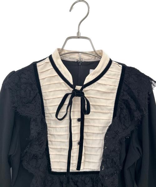 HER LIP TO（ハーリップトゥ）HER LIP TO (ハーリップトゥ) 長袖ワンピース ブラック サイズ:Sの古着・服飾アイテム