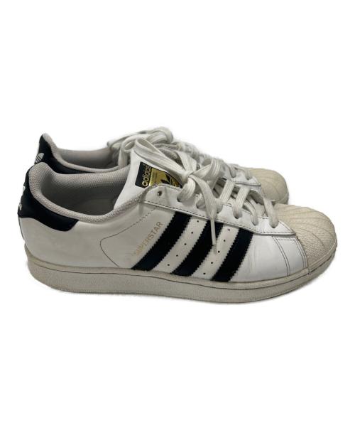 adidas（アディダス）adidas (アディダス) スニーカー ホワイト×パープル サイズ:26.5の古着・服飾アイテム