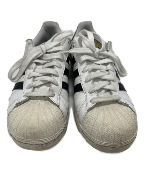 adidas（アディダス）adidas (アディダス) スニーカー ホワイト×パープル サイズ:26.5の古着・服飾アイテム